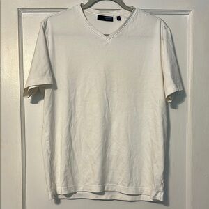 Murano Liquid Luxury Solid Short-Sleeve V-Neck T-Shirt